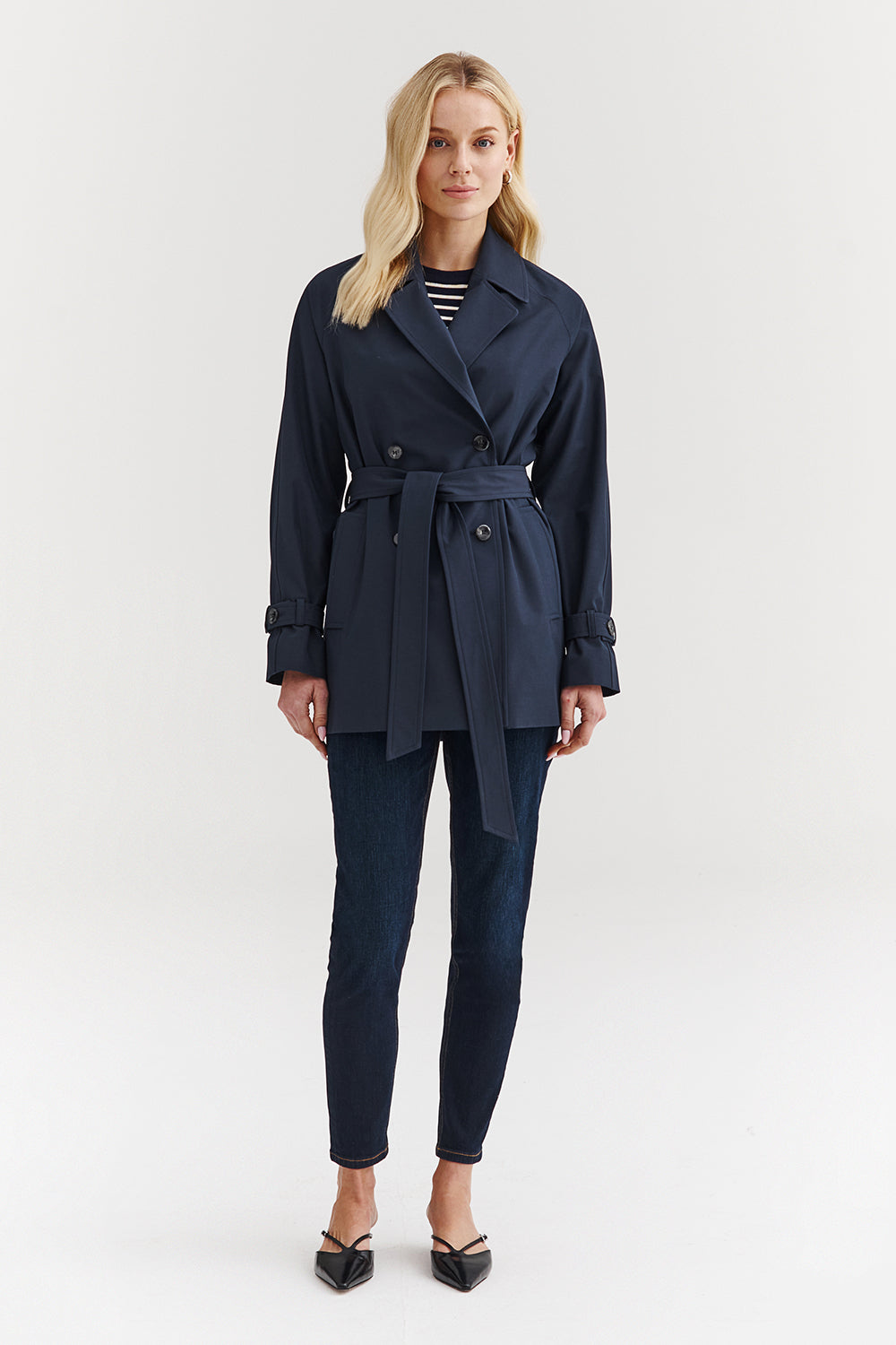 Płaszcz Young - Granatowy