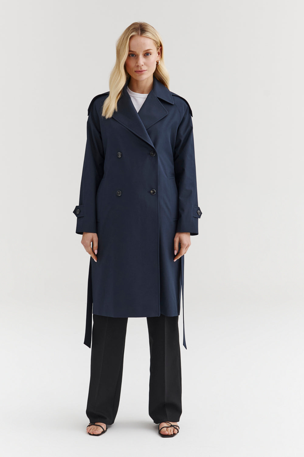 Płaszcz Ford - Granatowy