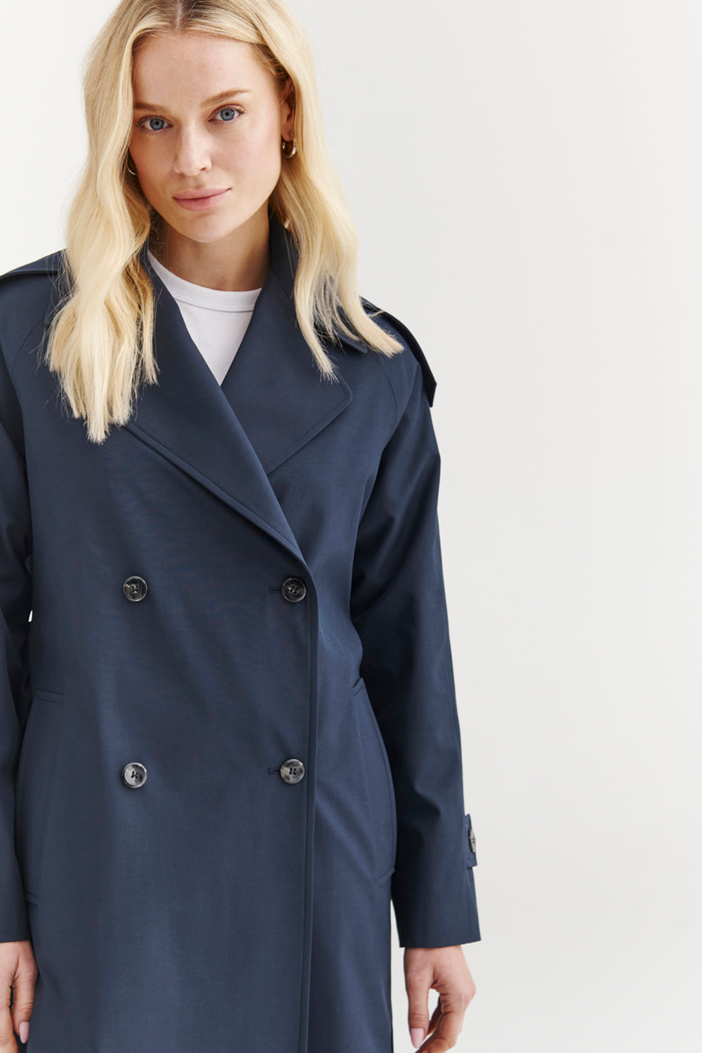 Płaszcz Ford - Granatowy