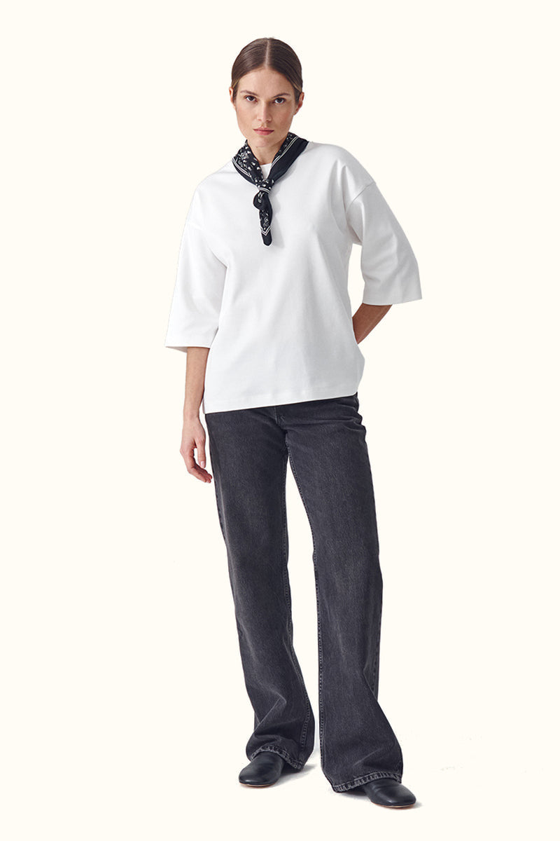 T-shirt First Loose - Off-white