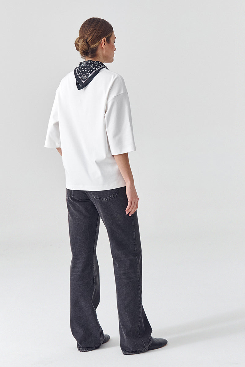 T-shirt First Loose - Off-white