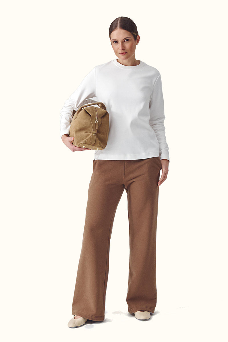 Spodnie Lush Wide Leg- Light brown
