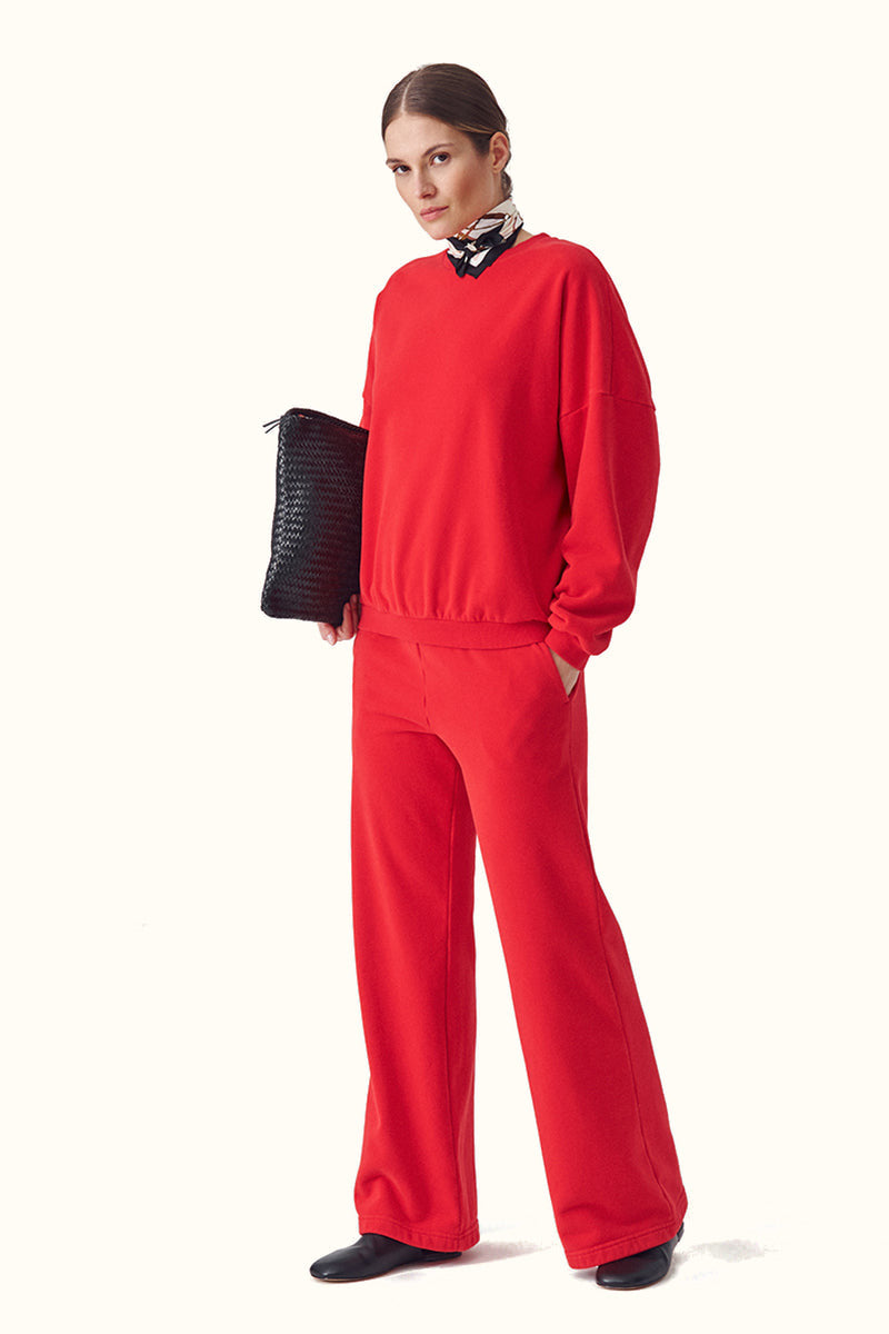 Spodnie Lush Wide Leg- Red