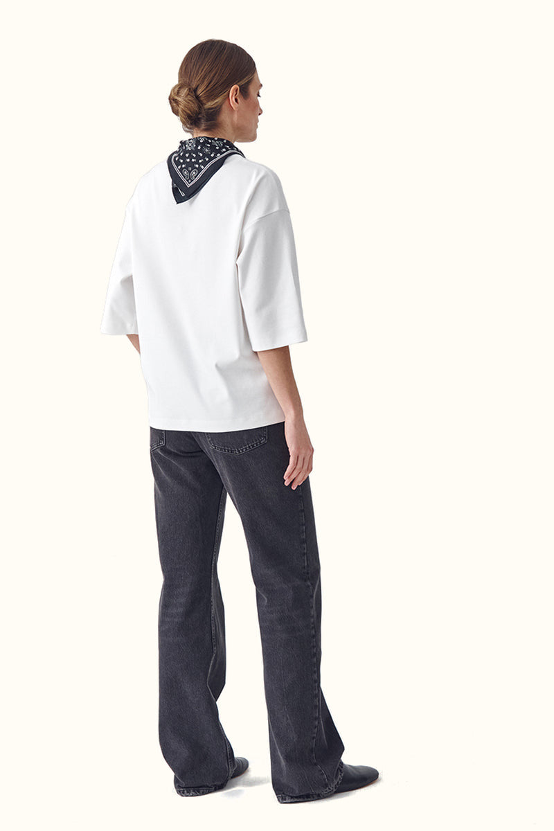 T-shirt First Loose - Off-white